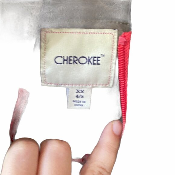 Cherokee Jacket Hooded Full Zip Army Green 4/5 - Picture 3 of 4